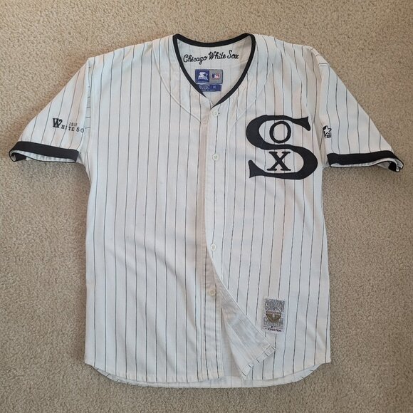STARTER Other - Retro 90s White Sox Jersey by Starter Cooperstown MLB Collection Pinstripe M